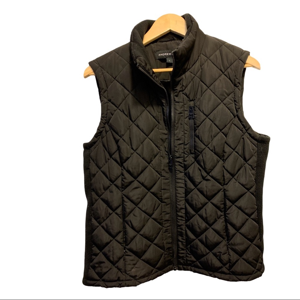 Designer quilted puff vest